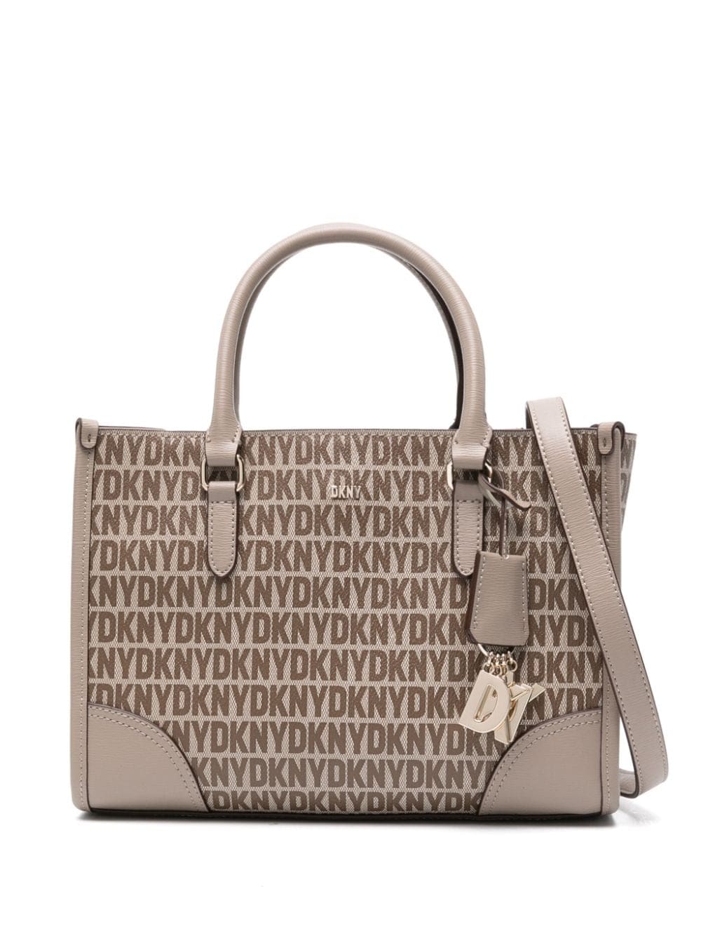 DKNY medium Perri logo-pendant faux-leather bag