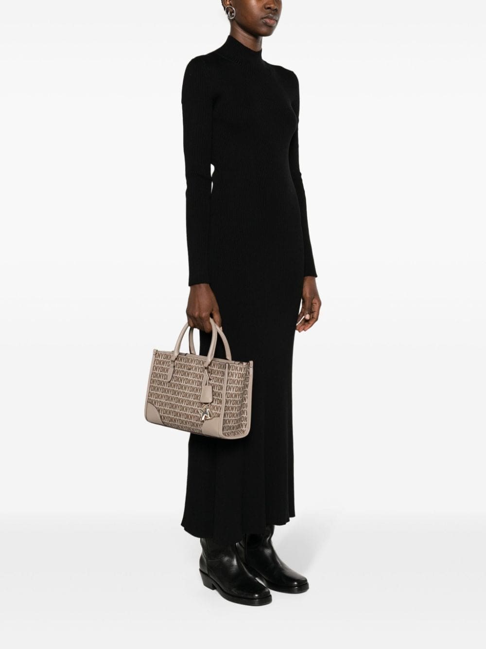 DKNY medium Perri logo-pendant faux-leather bag - Image 2