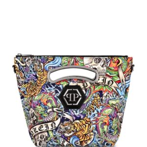 Philipp Plein medium Tattoo-print tote bag