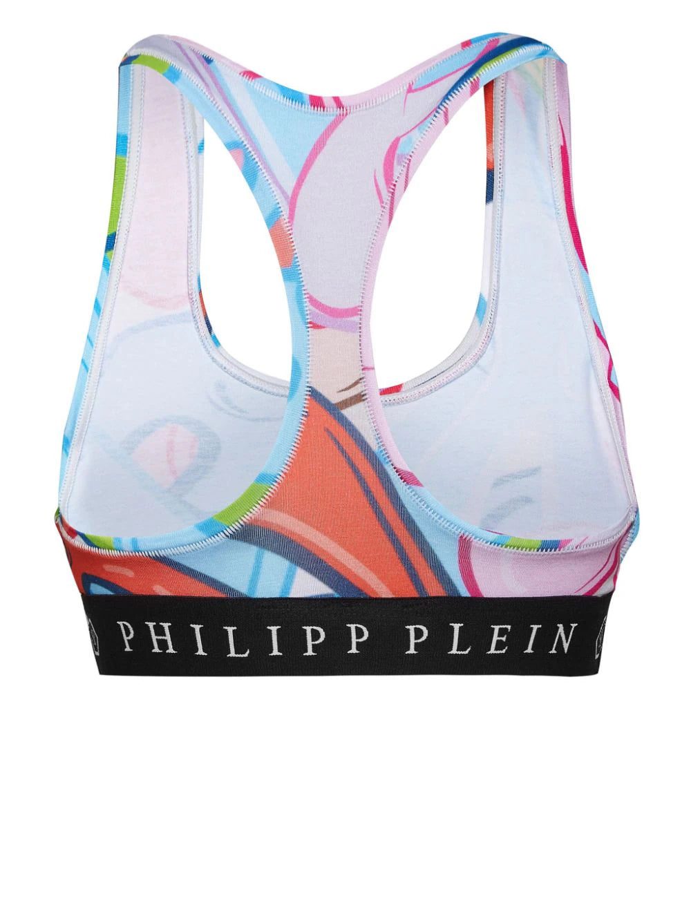 Philipp Plein logo-print cotton-blend top - Image 2
