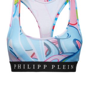 Philipp Plein logo-print cotton-blend top