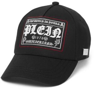Philipp Plein logo-embroidered cap