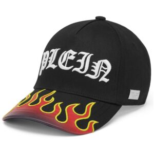 Philipp Plein Flame logo-embroidered cap