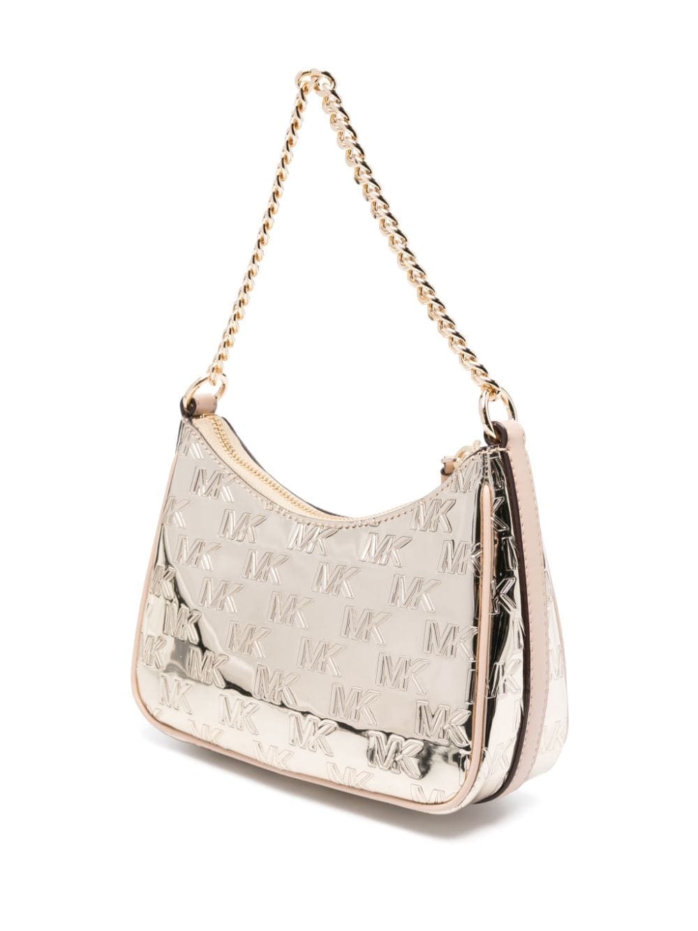 Michael Kors logo-debossed metallic shoulder bag - Image 3