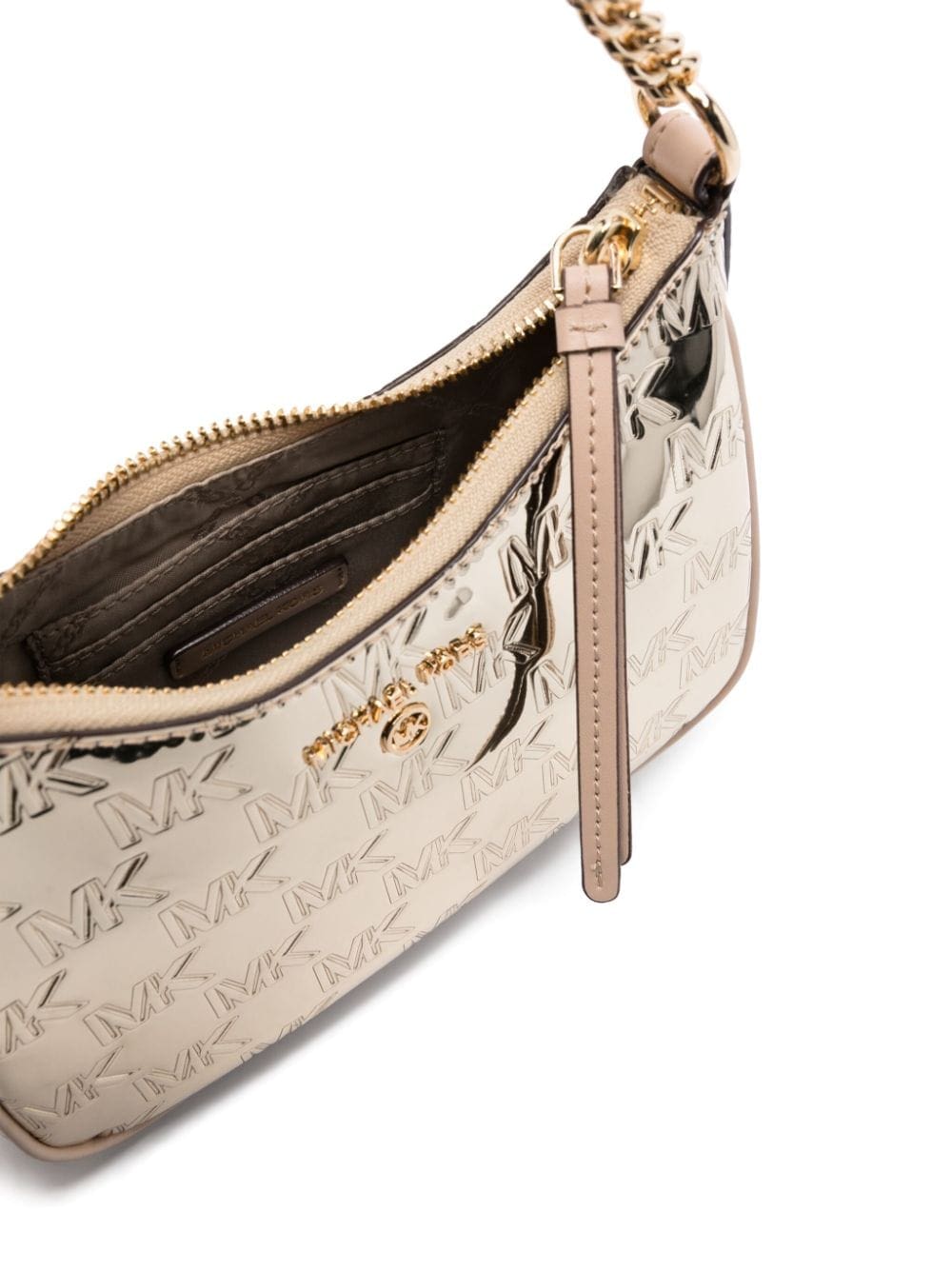 Michael Kors logo-debossed metallic shoulder bag - Image 5