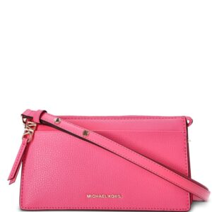 Michael Kors logo-lettering leather crossbody bag