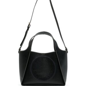 Stella McCartney logo-perforated leather crossbody bag