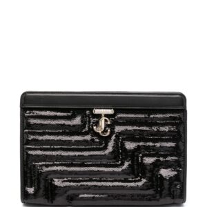 Jimmy Choo Avenue sequin-embellished clutch bag
