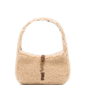 Saint Laurent mini Le 5 à 7 shearling tote bag