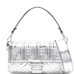 FENDI Baguette metallic shoulder bag