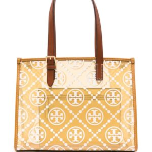 Tory Burch small Double T-monogram transparent tote bag
