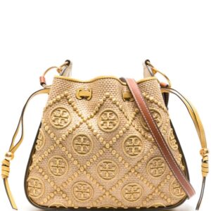 Tory Burch T Monogram embroidered shoulder bag