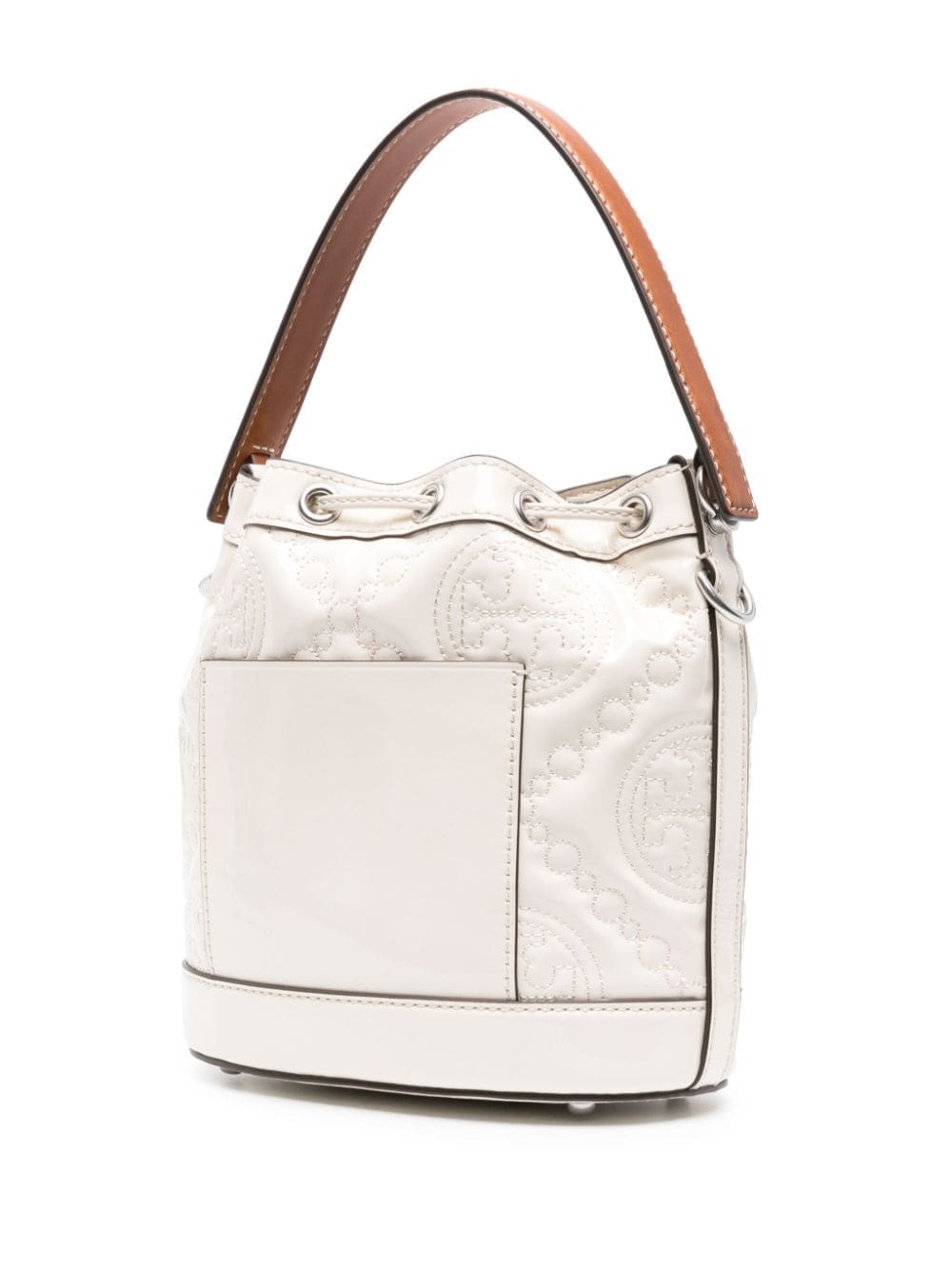 Tory Burch Double T quilted-monogram bucket bag - Image 3