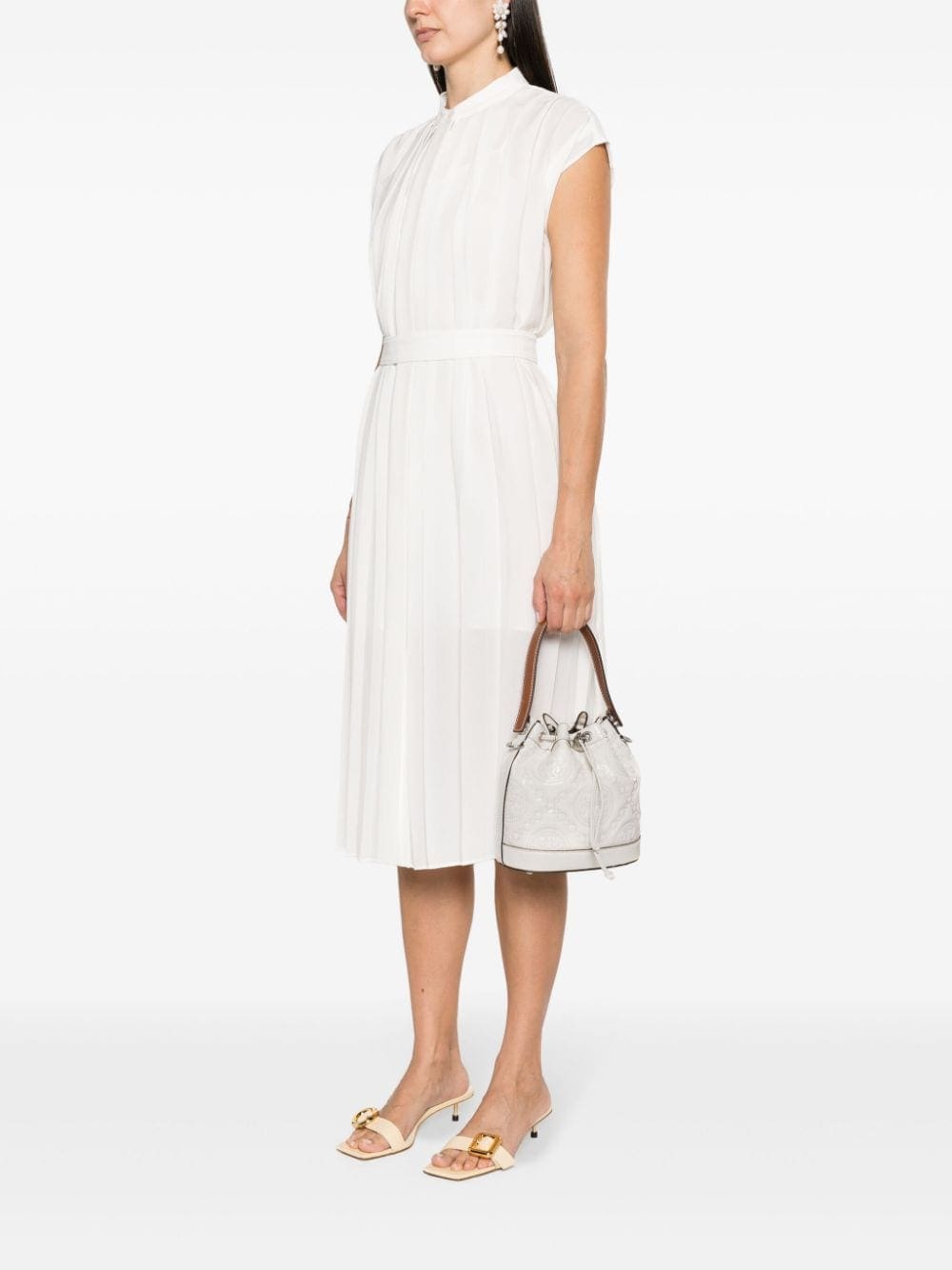 Tory Burch Double T quilted-monogram bucket bag - Image 2