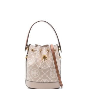 Tory Burch mini T Monogram-embossed bucket bag