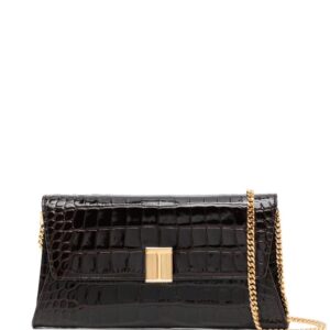 TOM FORD Nobile crocodile-embossed clutch bag