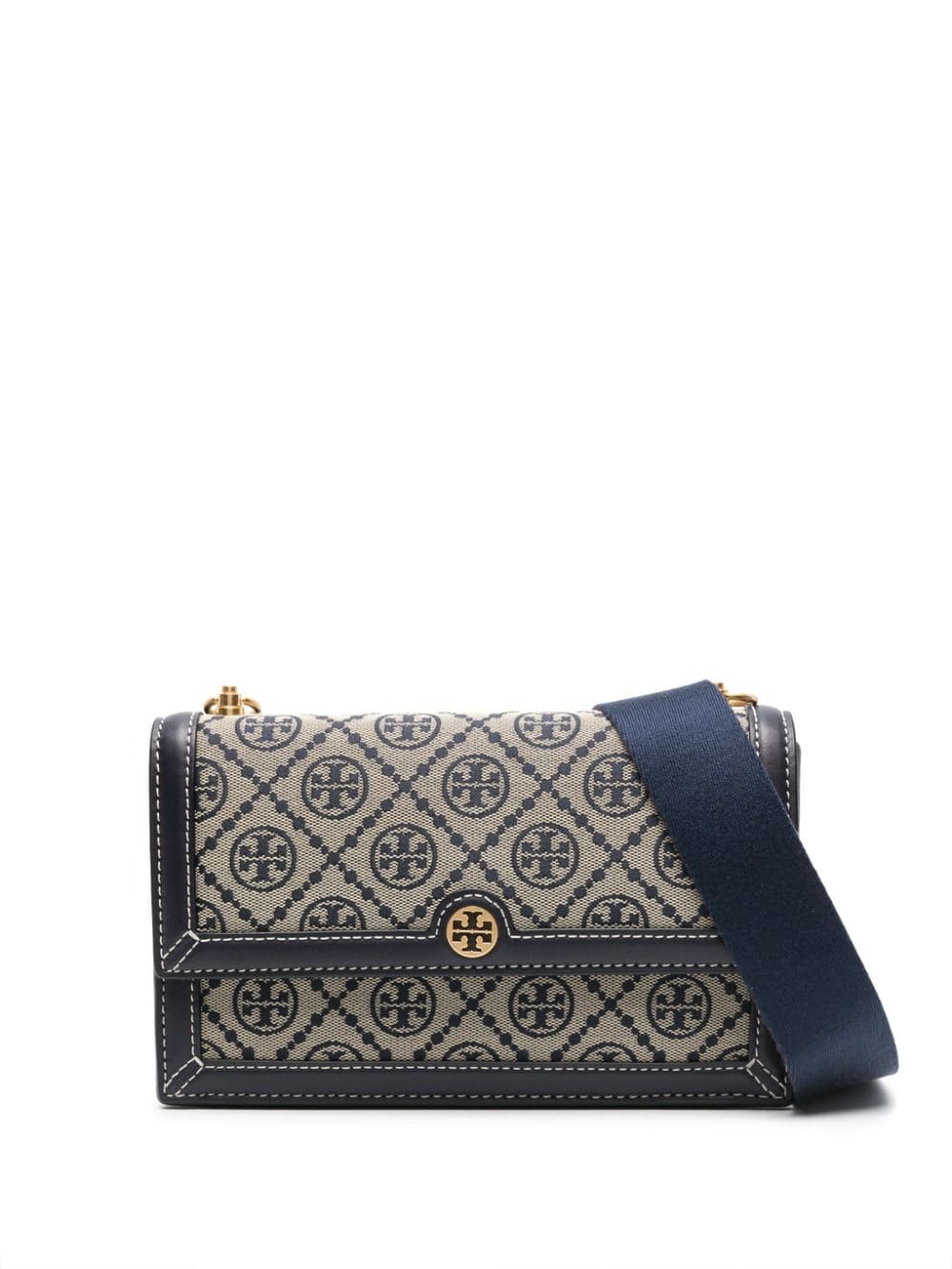 Tory Burch T monogram canvas crossbody bag