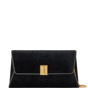 TOM FORD Nobile croc-effect leather clutch