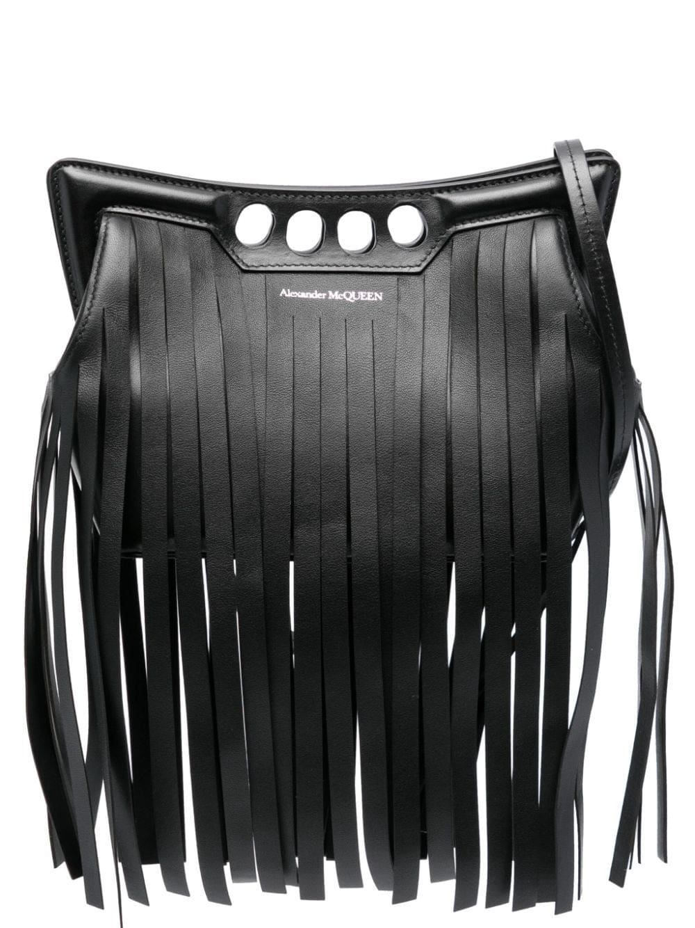 Alexander McQueen mini The Peak fringes bag
