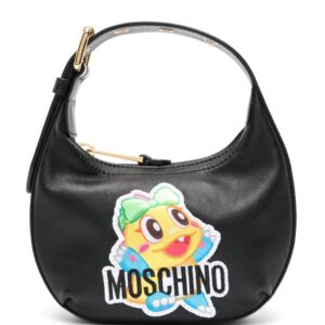 Moschino logo-appliqué tote bag