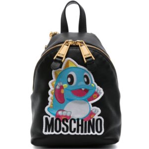 Moschino logo-appliqué mini backpack