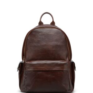 Brunello Cucinelli logo-print leather backpack