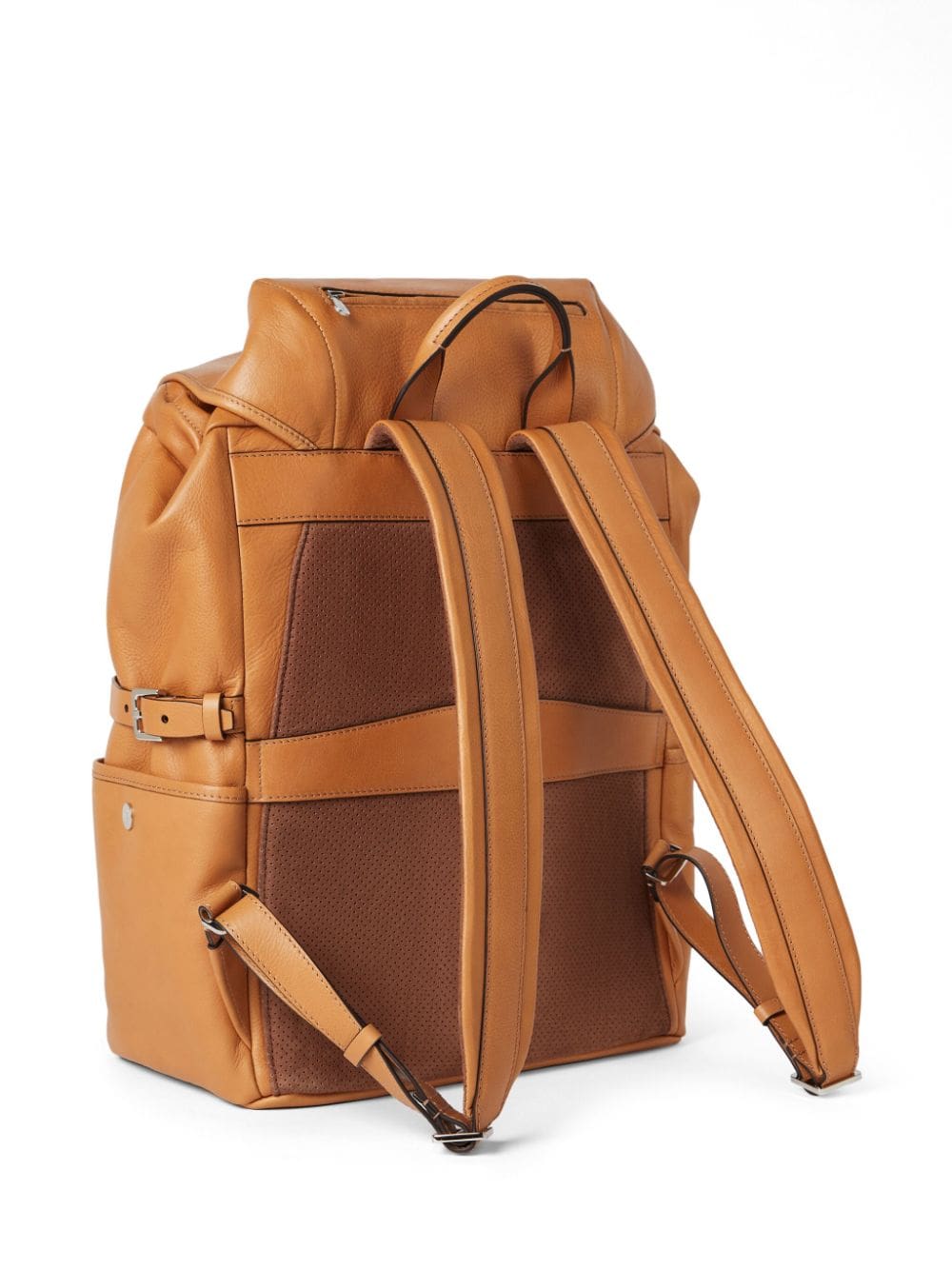Brunello Cucinelli buckle-fastened leather backpack - Image 2