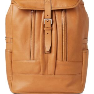 Brunello Cucinelli buckle-fastened leather backpack