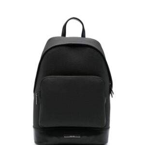 Calvin Klein logo-plaque faux-leather backpack