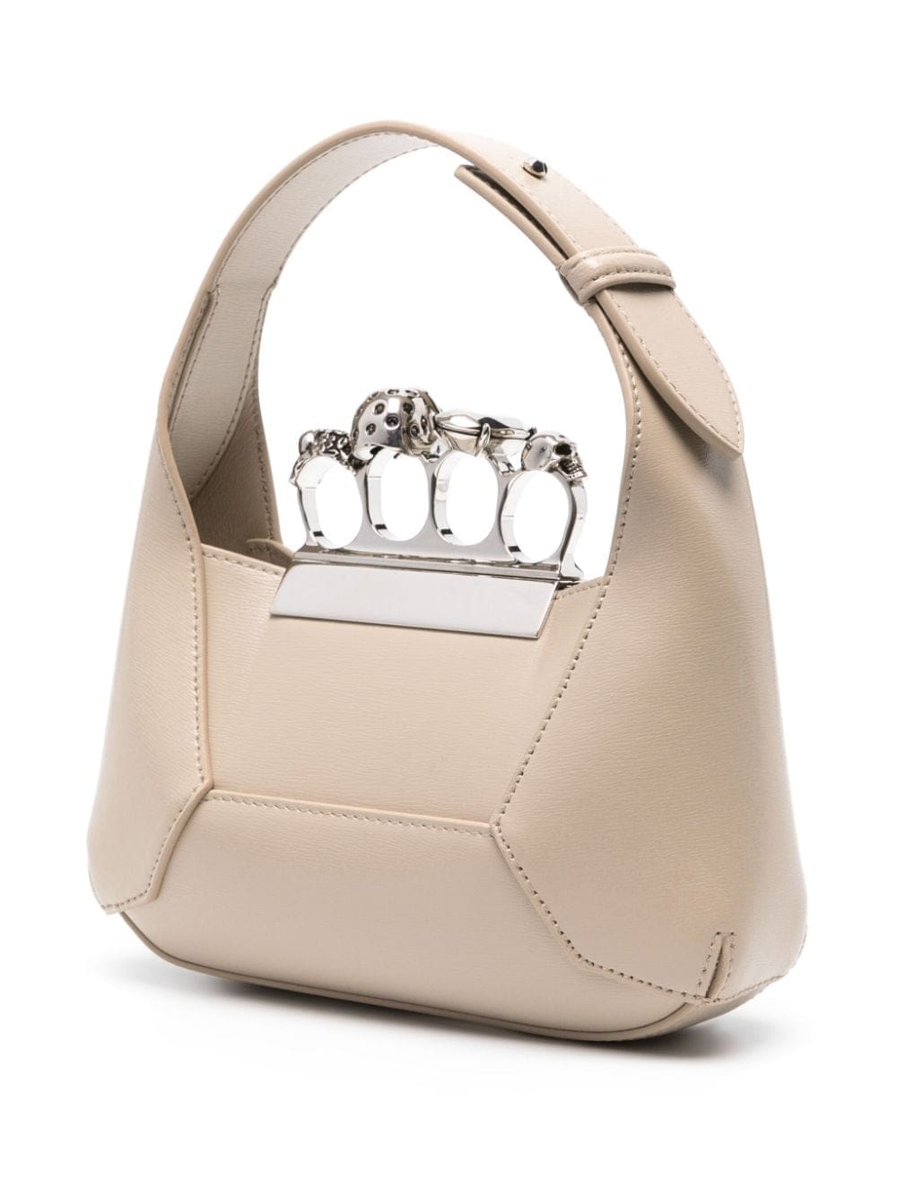 Alexander McQueen mini Jewelled Hobo leather bag - Image 3