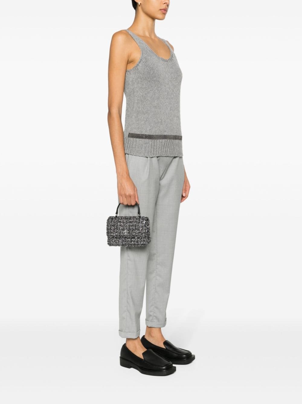 Tory Burch Mini Kira tweed tote bag - Image 2