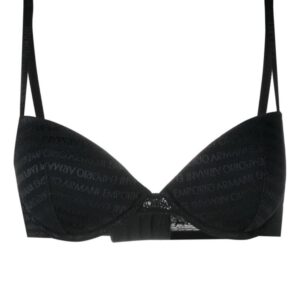 Emporio Armani  logo-jacquard padded bra
