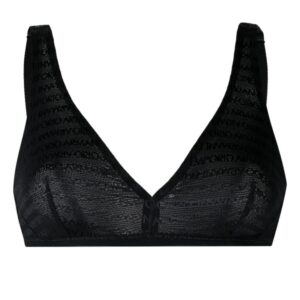 Emporio Armani  logo-jacquard triangle bralette
