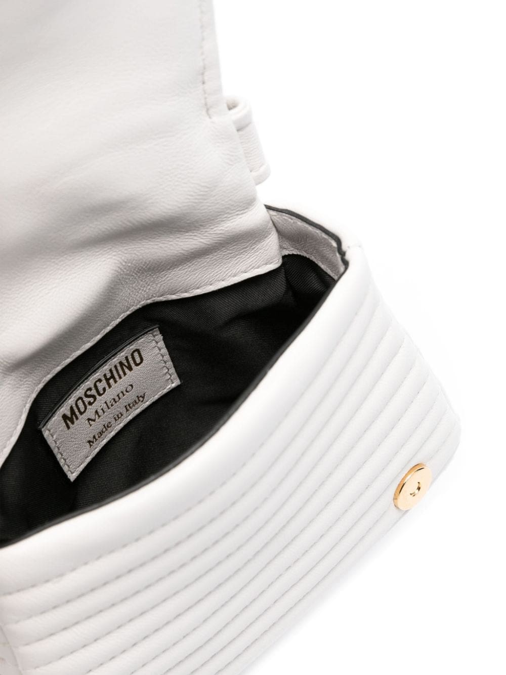 Moschino logo-patch leather tote bag - Image 5