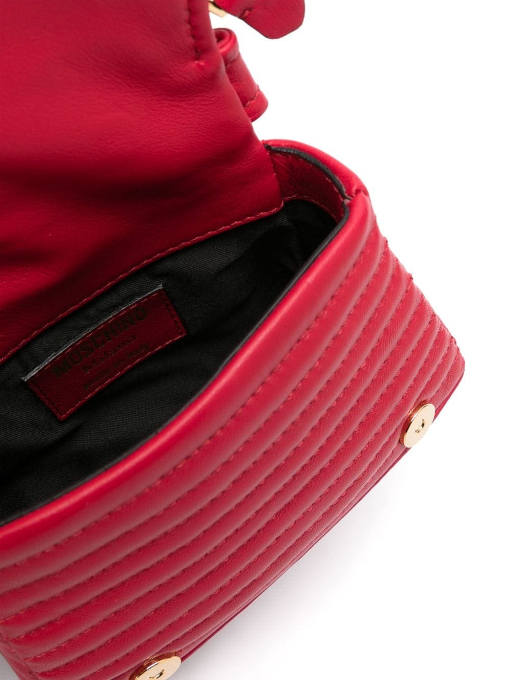 Moschino logo-patch leather tote bag - Image 5