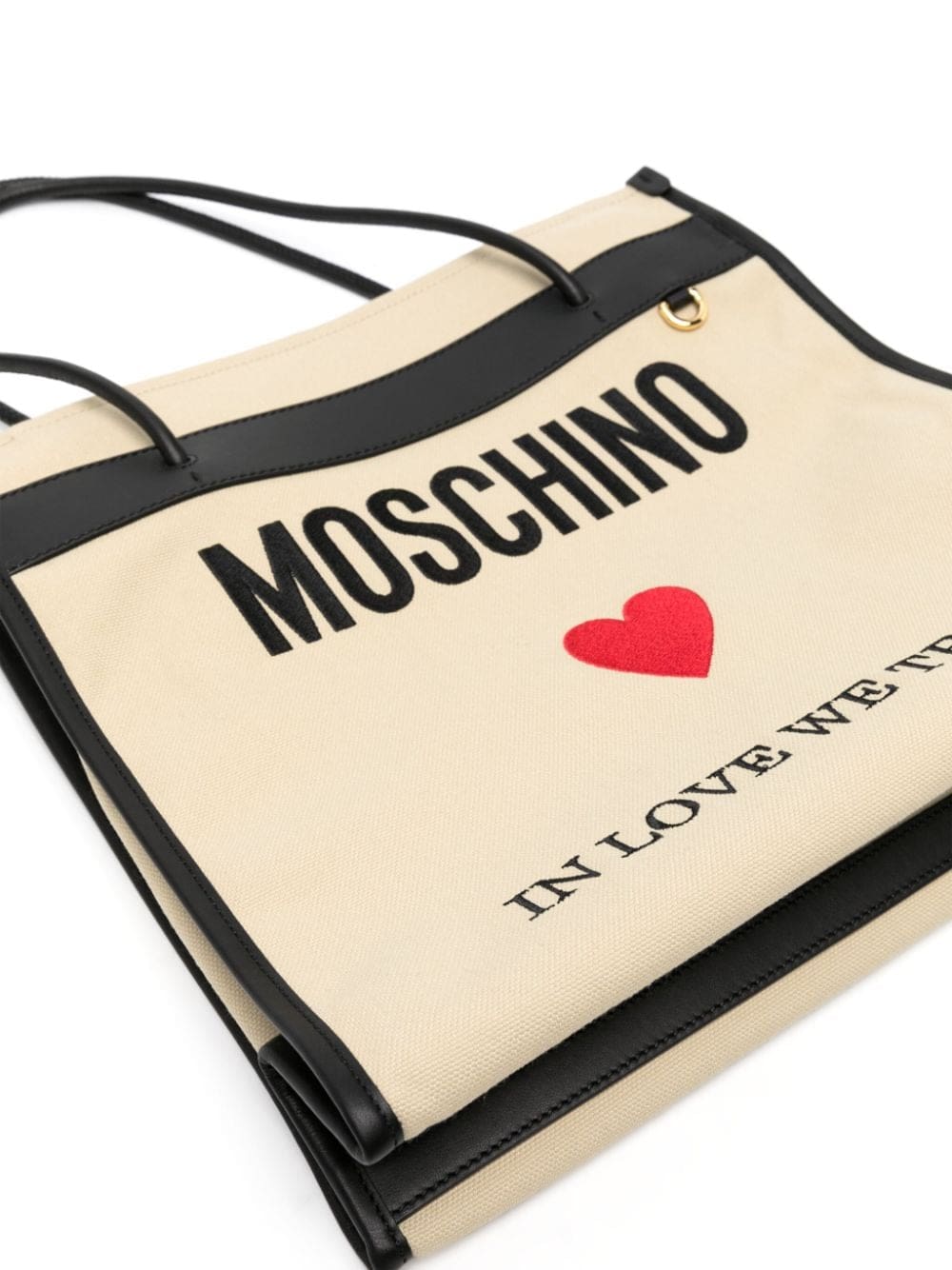 Moschino logo-print canvas tote bag - Image 4