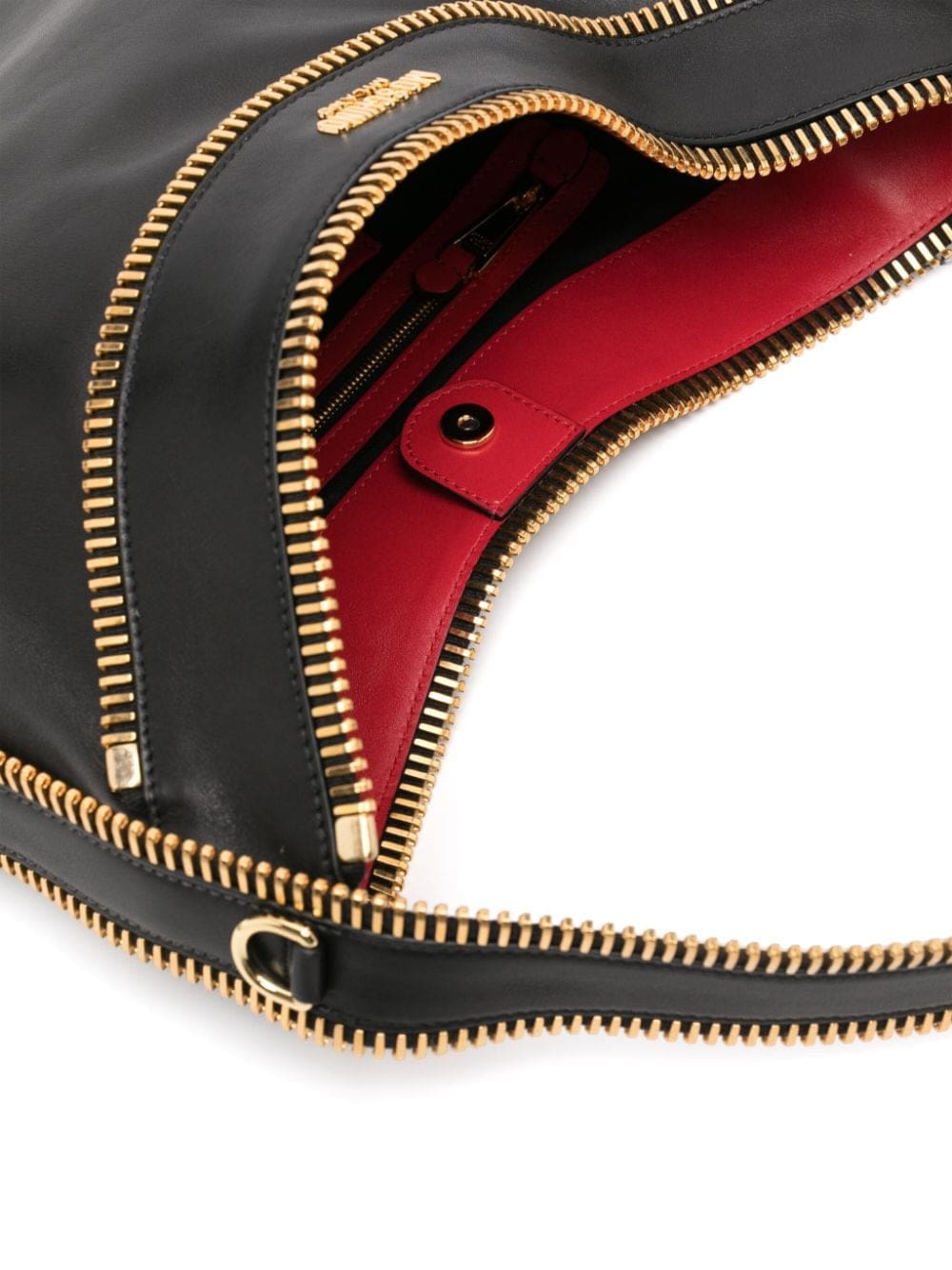 Moschino zip-detail leather shoulder bag - Image 5