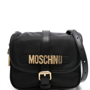 Moschino logo-plaque crossbody bag