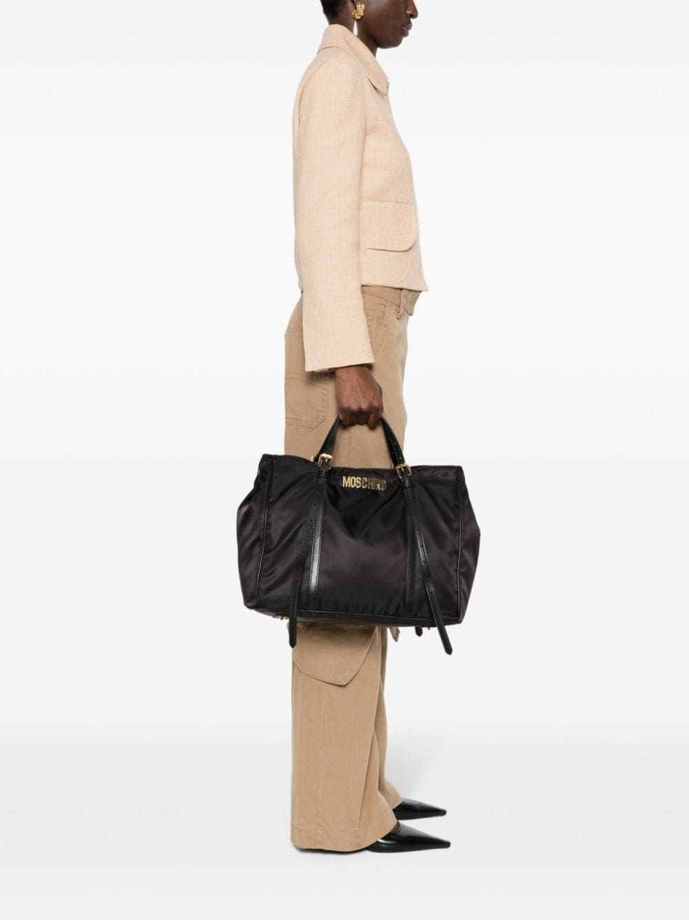 Moschino logo-lettering tote bag - Image 2