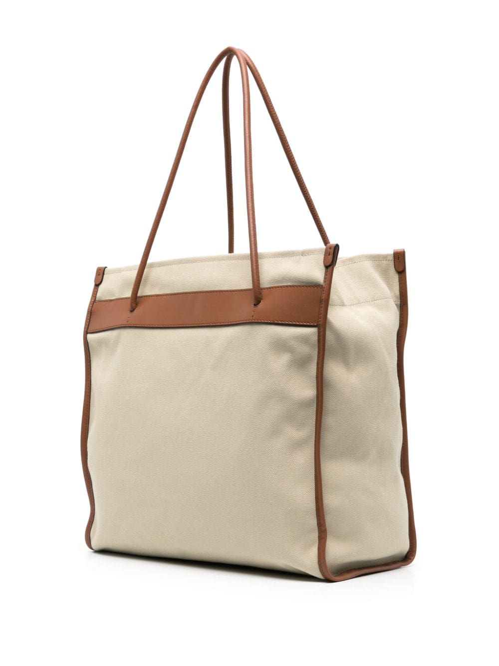 Moschino logo-patch canvas shoulder bag - Image 3