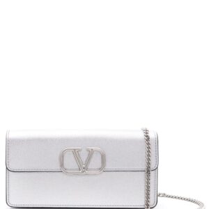 Valentino Garavani VLogo Signature metallic wallet-on-chain