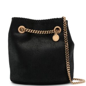 Stella McCartney Falabella metallic bucket bag