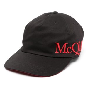 Alexander McQueen logo-embroidered cotton cap