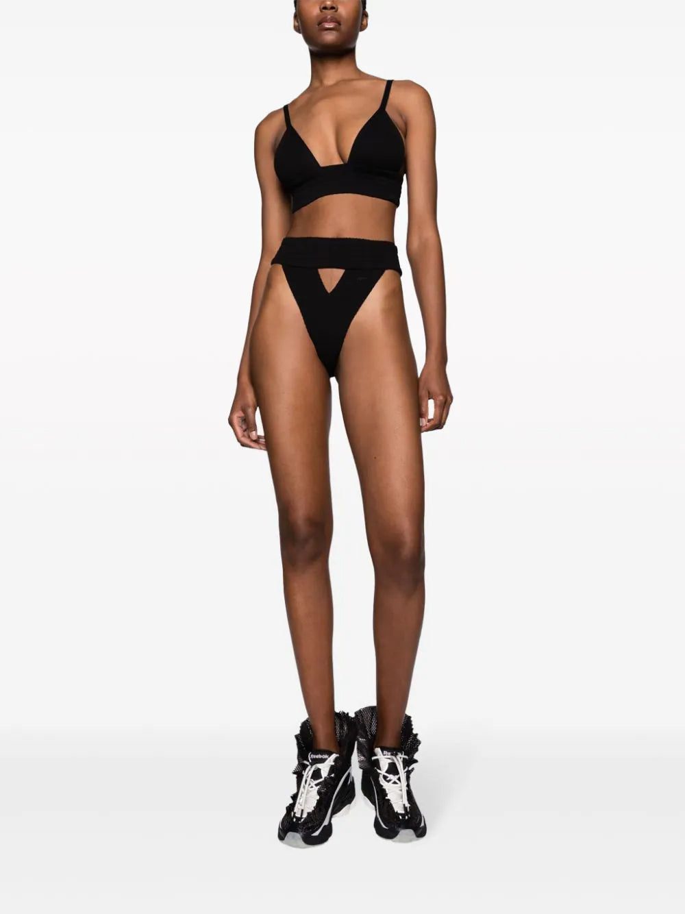 Reebok LTD logo-embroidered triangle-cup bra - Image 2