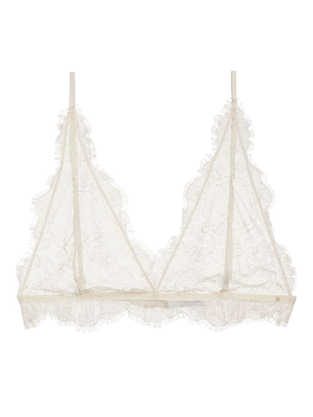 ANINE BING sheer Chantilly-lace bra