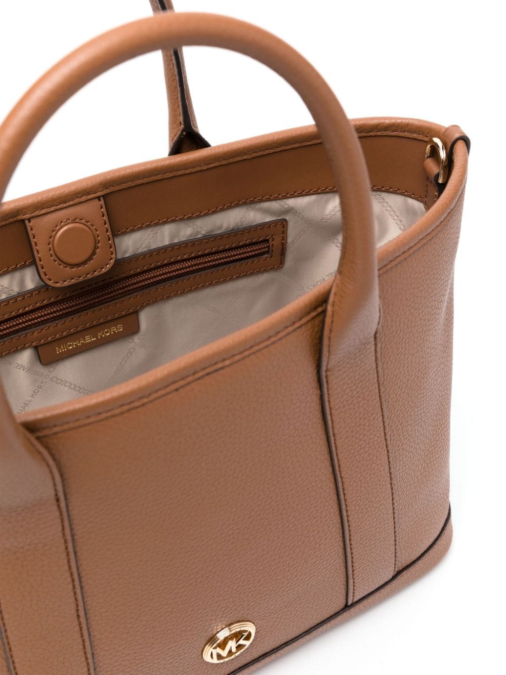 Michael Michael Kors logo-plaque leather tote bag - Image 4