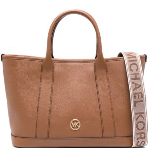Michael Michael Kors logo-plaque leather tote bag