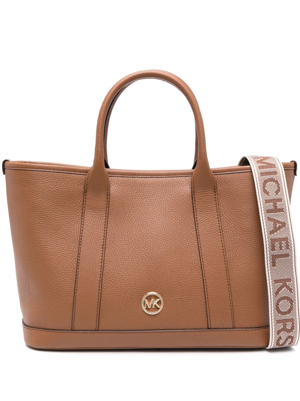 Michael Michael Kors logo-plaque leather tote bag
