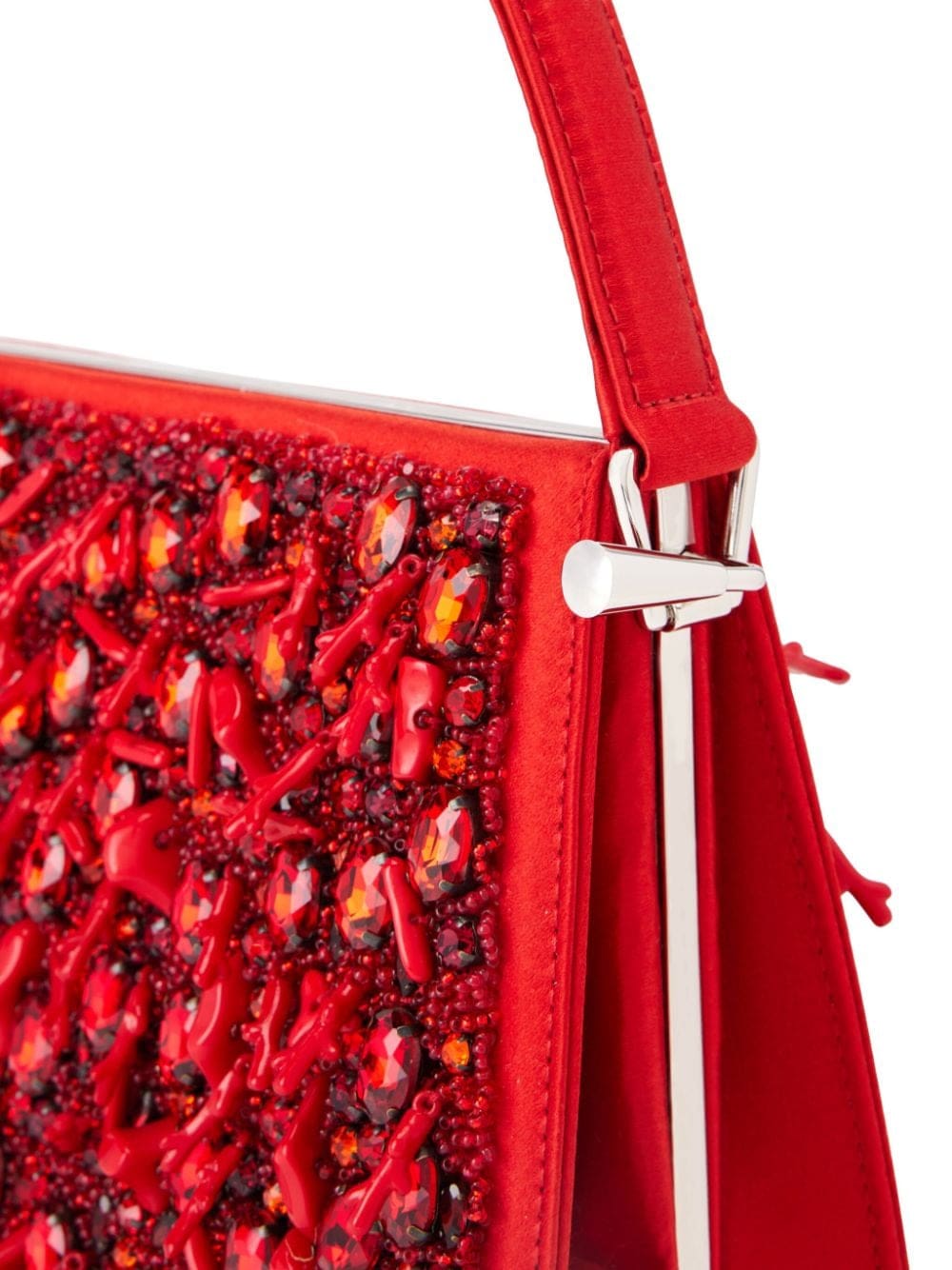 Ferragamo beaded satin shoulder bag - Image 4