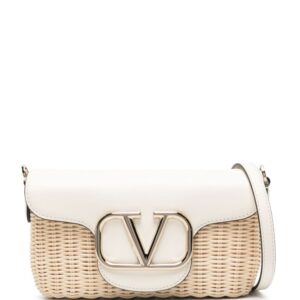 Valentino Garavani Locò raffia crossbody bag